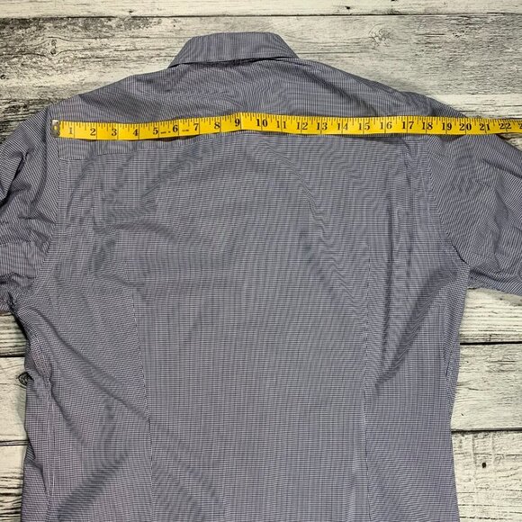 Eton Contemporary Check Button Down Dress Shirt - Picture 8 of 11